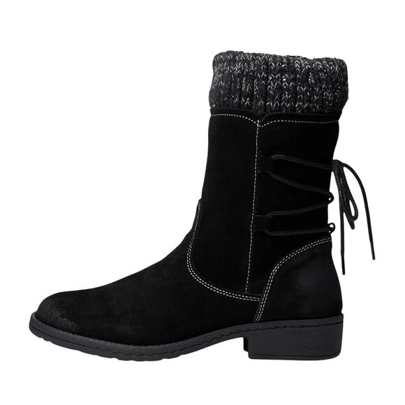 Comfortiva Womens Salem Casual Boots US 7 WIDE EU 38 Black Suede Waterproof NIB - Picture 2 of 12